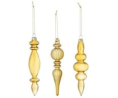 BLOOMINGVILLE Auralia ornamentas, auksas, stiklas