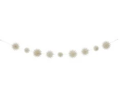 BLOOMINGVILLE Bellac girlianda, balta, FSC® mišinys, popierius