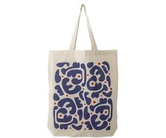 BLOOMINGVILLE Eviaya medžiaginis krepšys, mėlynas, medvilninis, OEKO-TEX®