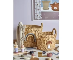 BLOOMINGVILLE MINI Agnes Basket, įvairiaspalvis, vandens hiacintas