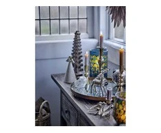 BLOOMINGVILLE Nadine Ornament, balta, stiklas