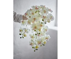 BLOOMINGVILLE orchidėjos stiebas, baltas, dirbtinės gėlės
