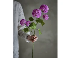 BLOOMINGVILLE sniego gniūžtės stiebas, violetinė, dirbtinės gėlės