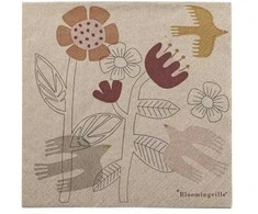 BLOOMINGVILLE Vivielle servetėlės, natūralios, FSC® perdirbtos, popierinės