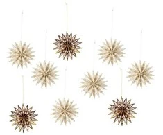 BLOOMINGVILLE žvaigždės formos ornamentas, natūralus, FSC® mišinys, popierius