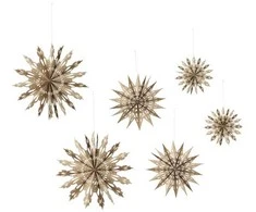 BLOOMINGVILLE žvaigždės formos ornamentas, natūralus, FSC® mišinys, popierius