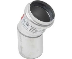BLÜCHER nerūdijančio plieno 50 mm 30 laipsnių lenkimo jungtis