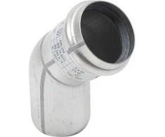 BLÜCHER nerūdijančio plieno 50 mm 45 laipsnių lenkimo vamzdis