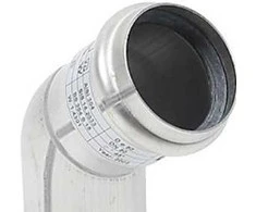 BLÜCHER nerūdijančio plieno 50 mm 45 laipsnių lenkimo vamzdis