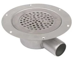 „Blücher“ gyvenamųjų namų trapas „Circle“ – su sifonu, vinilas, grotelės: Ø155 mm, išleidimo anga Ø50 mm