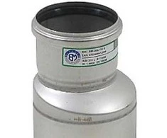 „Blücher“ sriegis virš 50–110 mm, su O formos žiedu. AISI 316L. Rūgščiai atsparus plienas.