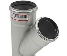 Didelis „Blücher“ vamzdis 45° 82 x 50 mm - apvalus RS 82