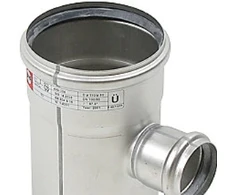 Blucher Metal Blücher didelis vamzdis 87,5°110-50mm - be O formos žiedų RF Europipe