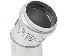 BLÜCHER nerūdijančio plieno 50 mm 30 laipsnių lenkimo jungtis