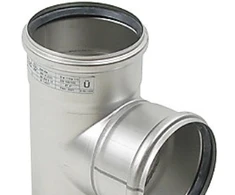 BLÜCHER nerūdijančio plieno vamzdis, 110-110 mm, 87,5 laipsnių