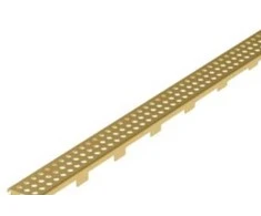 Blücher grotelių linija VIENNA 900 - Grotelės: 50x832 mm - Spalva: Žalvaris - Nerūdijantis plienas