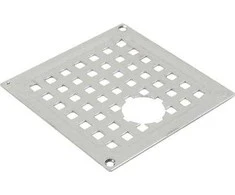 BLÜCHER kvadratinės grotelės, 140x140 mm, išpjova B su varžtiniu fiksatoriumi