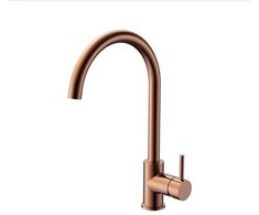 Blue Label Mėlyna Label virtuvinis maišytuvas su 275 mm aukščio C formos snapeliu – šlifuoto bronzos spalvos
