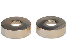 Blue Label Mėlyna Label šlifuoto aukso spalvos rozetės – 74 mm skersmens – tiekiamos po 2 vnt. rinkiniuose.