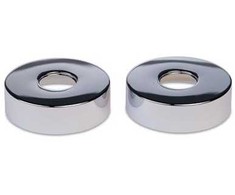 Blue Label Mėlyna Label chromuotos rozetės – 74 mm skersmens – tiekiamos po 2 vnt. rinkiniuose.