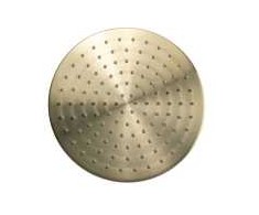 Blue Label Mėlynas LABEL 1/2" dušo galva Ø250 mm - šlifuoto aukso spalvos