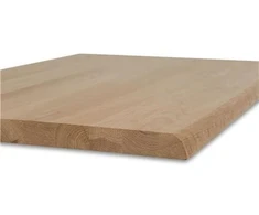 Blue Label Mėlynas LABEL Masyvus stalviršis, skirtas plauti rankomis - 90x50x3 cm - su vašku/alyva - tiekiamas be konsolinių laikiklių