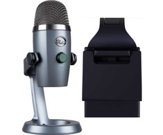 BLUE Mėlynas Mikrofonas „Mėlyna Yeti Nano USB Shadow Pilkas“ (988-000205) + Švytinti lempa