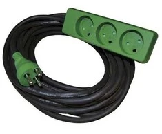 Blueelectric Kabelių rinkinys 5 m DK kištukas / 3 lizdų 3G1.5