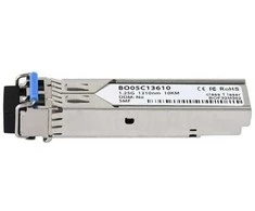 Šakotuvas „BlueOptics Aruba J4859D“, Šviesolaidinis kabelis, 1250 Mbit/s, SFP, 10000 m, 1310 nm, Sidabras