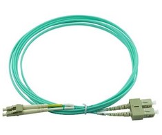 „BlueOptics“ LWL jungiamasis kabelis LC / SC MM OM3 vandens mėlyna 0,5 m