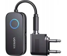 „Bluetooth“ adapteris Ugreen ML „Bluetooth 5.3“ imtuvas/siųstuvas Ugreen CM671, mini lizdas 3,5 mm, 300 mAh + lėktuvo adapteris