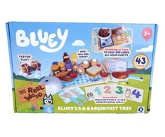 Bluey viešbučio pusryčių padėklas