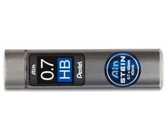 Pentel AinStein, HB, Pilka, 0,7 mm, 60 mm, 40 vnt.