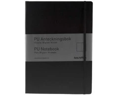 B.N.T 513010, Monochromatinis, Juoda, A4, 96 lapai, 80 g/m², Kietas viršelis