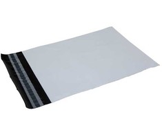 BNTOFFICE Siuntimo maišeliai 400 x 600 mm balti, PE, 100 % perdirbto plastiko - (100 vnt.)