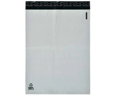 BNT Siuntimo maišeliai 230x325 mm, balti, PE, pagaminti iš 100 % perdirbto plastiko - (100 vnt.)
