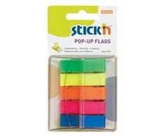 Stick N Find Plastikiniai žymekliai Stick´N 26029, 45x12mm, 5 spalvos po 40vnt.,blisteryje