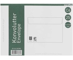 BNTOFFICE Vokai C6 70g drėgmei atsparūs 114x162mm 25 vnt./pak. - (25 vnt.)