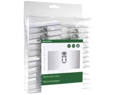 BNTOFFICE Vardinės lentelės spaustukas 50x90 mm - 50 vnt./pak.