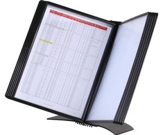 Stickn Dokumentų segtuvas A4 Easymount t/10 kišenių juoda, stalinis modelis
