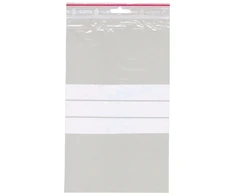 BNT Užtrauktuko maišeliai, Grippie, su rašymo lauku, 150 x 250 mm, pakelis po 100 vnt.
