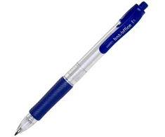 BNTOFFICE Flomasteris su paspaudimo mygtuku mėlynas, linijos storis 0,7 mm - (50 vnt.)