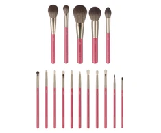 Boho beauty Rose Touch 16 vnt. makiažo šepetėlių rinkinys
