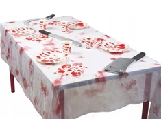 Boland Party Partners B.V. BaByliss Obrus plastikowy Bloody Halloween 150x180cm