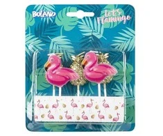 Boland Party Partners B.V. Flamingo ir ananasų torto žvakės