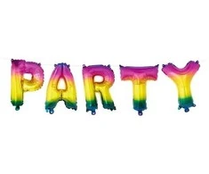 Boland Party Partners B.V. Folijos balionai VAKARĖLIAI vaivorykštė