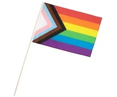 Boland Party Partners B.V. LGBTQ+ vėliava ant pagaliuko