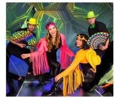 Boland Party Partners B.V. Neon rožinis „Rave“ bolero