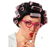 Boland Traciks Juodas perukas su plaukų suktukais