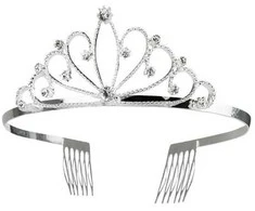 Boland Traciks Boland 64554, Kostiuminė tiara, Suaugusiems, Moterims, Geležis, Polivinilchloridas (PVC), Cinkas, Sidabras, 60 g